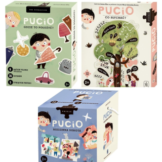 Puči PUZZLE vzdelávacie hra balíček pre 2 rokov