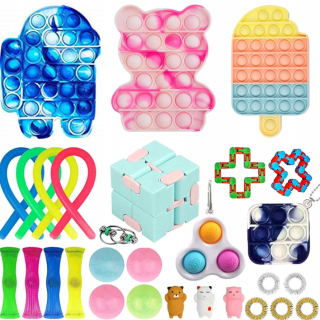 Push bubble popit senzory hračky bubliny