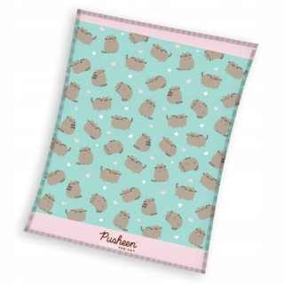 Prikrývka, prehozy na posteľ - Pusen Cat Drade Plush Plaid 130x170