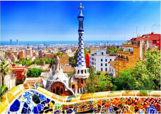 PUZZLE 1000 Barcelona, Gaudi PARK