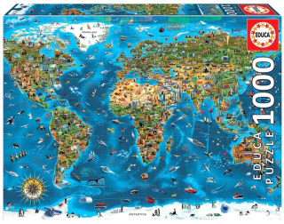 Puzzle 1000 Wonder World G3, Educa