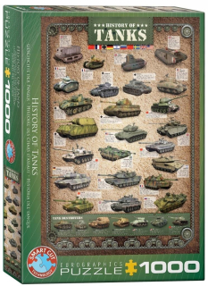 PUZZLE 1000 HISTÓRIA tankov, Eurographics