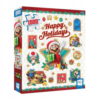 PUZZLE 1000 USAOPOLY SUPER MARIO Happy Holidays