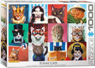 Puzzle 1000 Funny cats 6000-5522