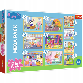 Puzzle 10W1 Peppa prasa s priateľmi 0358 Trefl