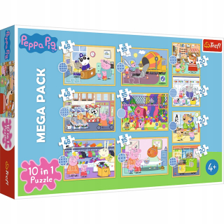 PUZZLE 10in1 Trefl KNOW Peppa Pig