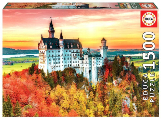 Puzzle 1500 jeseň v Neuschwanstein / Nemecko G3