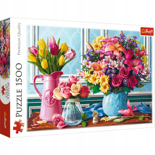 Puzzle 1500 Kvetináče 26157 Trefl 85x58 cm