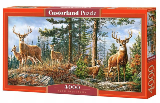 Puzzle 1500 kráľovská rodina DEER CASTOR Castorland