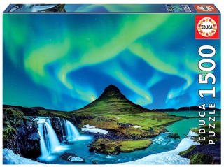 Puzzle 1500 Aurora Polar / Island G3, Educa