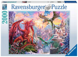 Ravensburger Puzzle 2000 Dragonland LAND OF DRAGONS