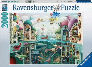 Puzzle 2000 RavensBurger Ak by ryby mohli chodiť