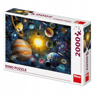 Puzzle 2000 slnečnej sústave Dino