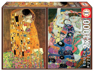 Puzzle 2x1000 bozk / Virgin, Gustav Klimt G3