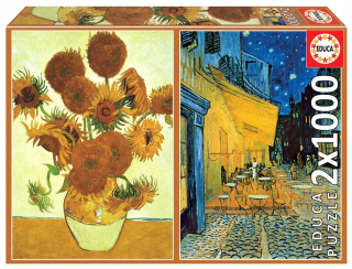 SUNFLOWER PUZZLE 2x1000 / kaviareň terasa na G3