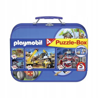 PUZZLE 2x60 + 2x100 Playmobil BLUE KUFOR