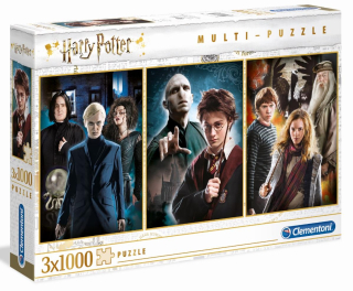 Puzzle 3 x 1000 El Harry Potter Clementoni