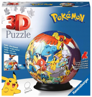 3D PUZZLE BALL 72 POKEMON, RAVENSBURGER