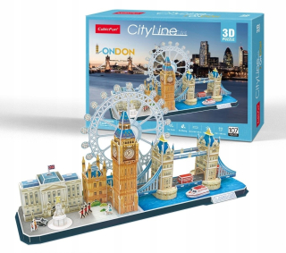 3D Puzzle CityLine London Eye v Londýne Big Ben