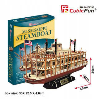 Parník 3D PUZZLE Mississippi