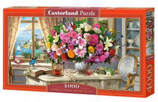PUZZLE 4000 CASTORLAND LETNÉ KVETY A ŠÁLKA