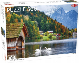 PUZZLE 500 KRAJINA: labute na jazere