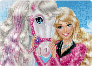 Barbie Puzzle GIFT 252el + TEXT