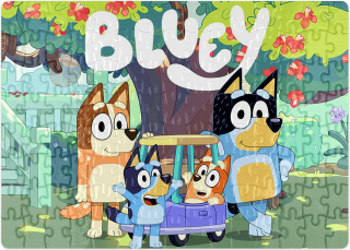 Bluey Puzzle darček pre dieťa 252el + text