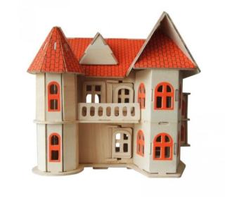 Puzzle Drevené 3D Home Cottage Sladký drevený