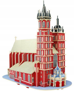 ~ Drevené puzzle 3D ~ Máriin kostol Krakov ~