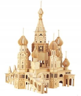 ~ 3D DREVENÉ PUZZLE ~ PETERSBURG KOSTOL ~