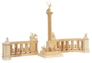 ~ DREVENÉ 3D PUZZLE ~ PAMIATKA MILÉNIUM MAĎARSKO ~