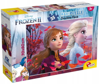 Frozen Elsa - DVOJSTRANNÝ PUZZL SUPERMAXI 35 FROZEN II, LISTY