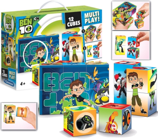 Ben 10 - OBRÁZKOVÉ BLOKY BEN 10 12 EL. - CLEMENTONI