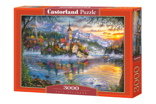 PUZZLE MAĽOVANIE KRAJINY JESEŇ 3000 CASTORLAND