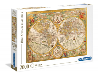 Puzzle Mapa sveta 2000 Elements Clementoni