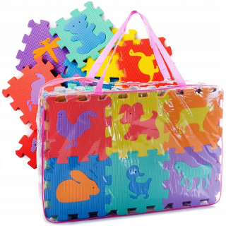 PUZZLE FOAM MAT COLOR XXL sada 72 ks.
