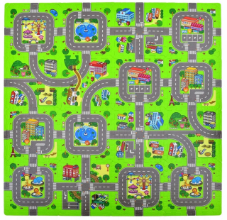PUZZLE FOAM penová podložka mestských uliciach CIEST