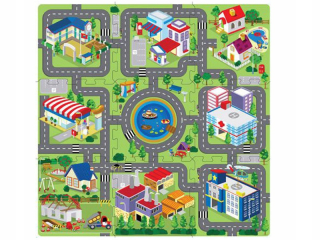 PUZZLE FOAM podlahová rohož mestských ulíc 07