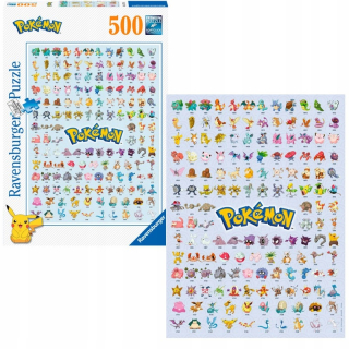 POKEMON PUZZLE RAVENSBURGER 500 znakov Evolution