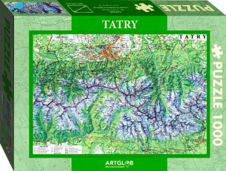 Tatry Puzzle Mapa Hory 1.000 Prvky New