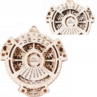 Ugears Puzzle 3D model - dátum navigátor