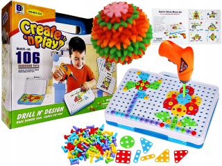 PUZZLE VZDELÁVACIE PUZZZLE SKRUTKOVAČ BLOK 106el