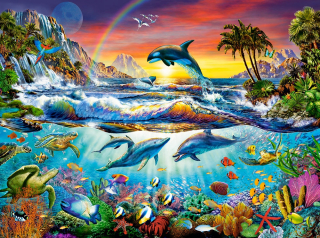 Puzzle skladačky zvieratá ryby Rafa 3000 Castor