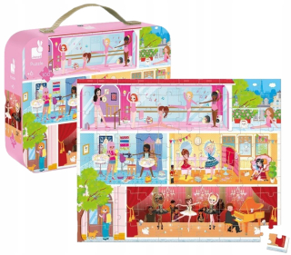 Puzzle v kufri Dance Academy 100 El. Janod 6+