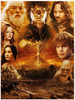 Puzzle Lord of the Rings Mountain Cieľ 1000