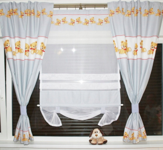 Detské záclony - Panel/obrazovka Cotton Bears