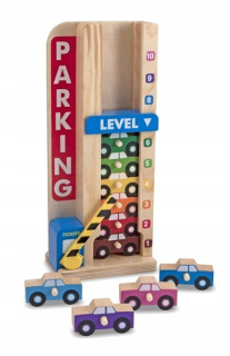 Dvojposchodovej učenie parking + auto čísla 15182 Melissa