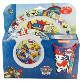 Paw Patrol - Paw hliadka - Sada riadu pre mikrovlnné rúry (dosky, M