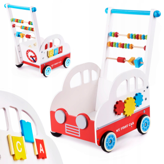Drevená Abacus posunovač trolejbus-car